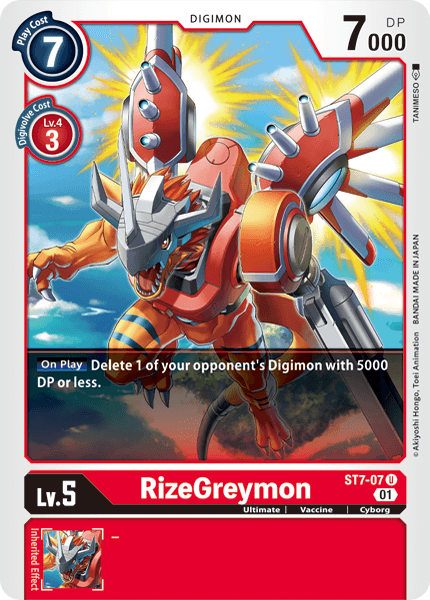 RizeGreymon, Starter Deck 07: Gallantmon · ST7-07