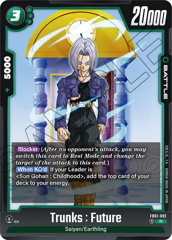 Trunks : Future, Awakened Pulse · FB01-092