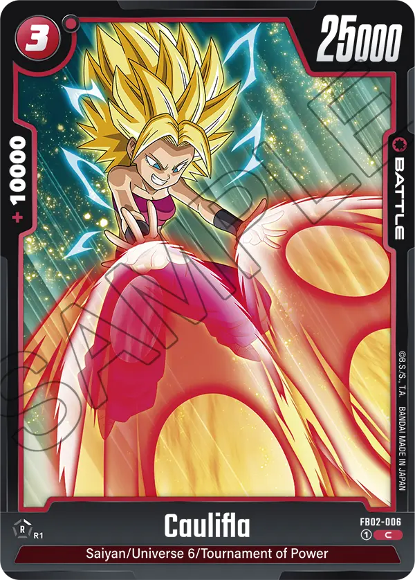 Caulifla, Blazing Aura Release Event Cards · FB02-006