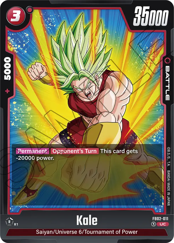 Kale, Blazing Aura Release Event Cards · FB02-011