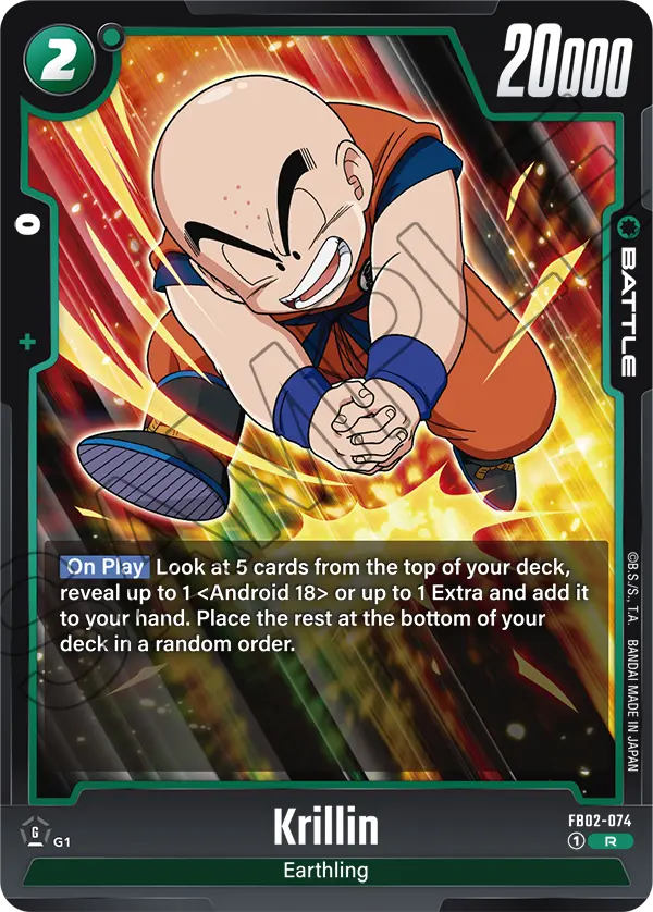 Krillin, Manga Booster 01 · FB02-074