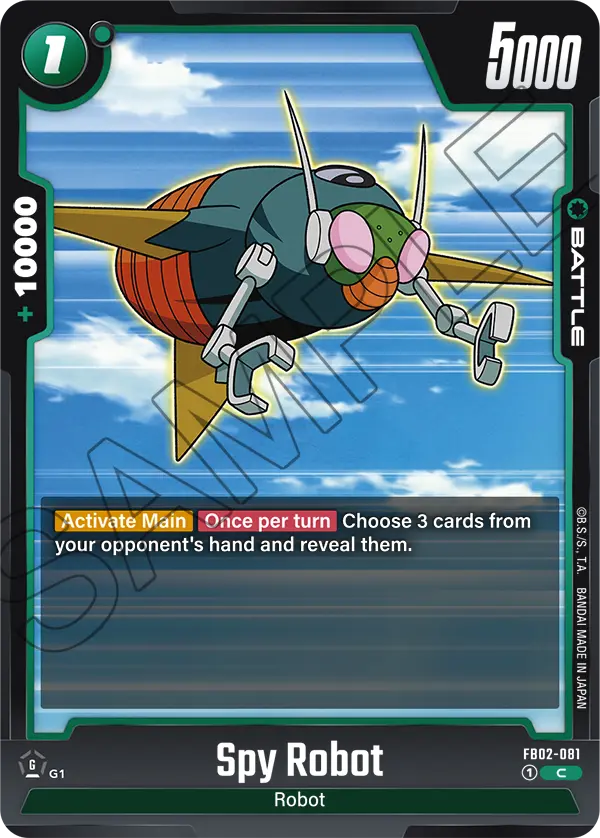 Spy Robot, Blazing Aura Release Event Cards · FB02-081