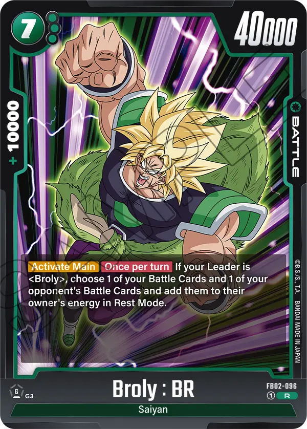 Broly : BR, Blazing Aura · FB02-096