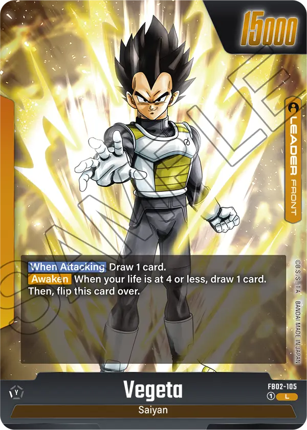 Vegeta, Blazing Aura · FB02-105