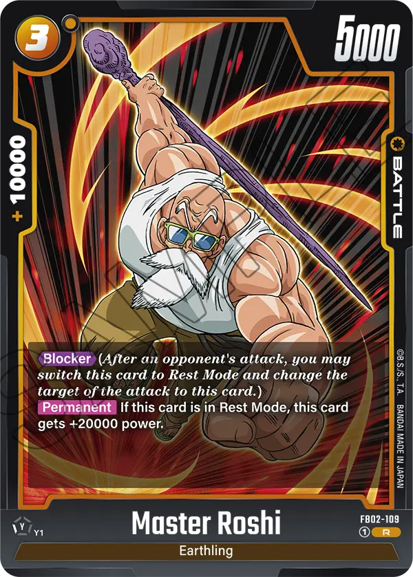 Master Roshi, Blazing Aura · FB02-109