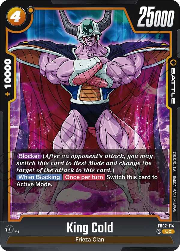 King Cold, Blazing Aura · FB02-114