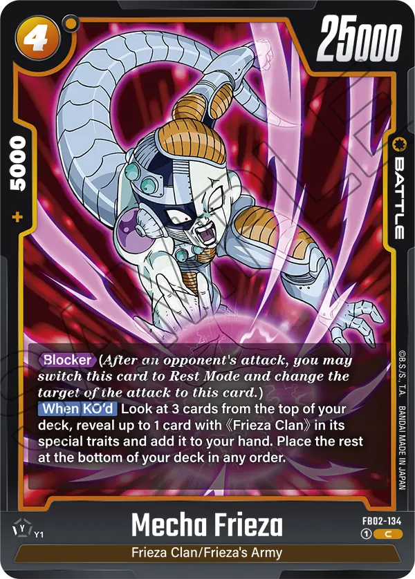 Mecha Frieza, Blazing Aura · FB02-134