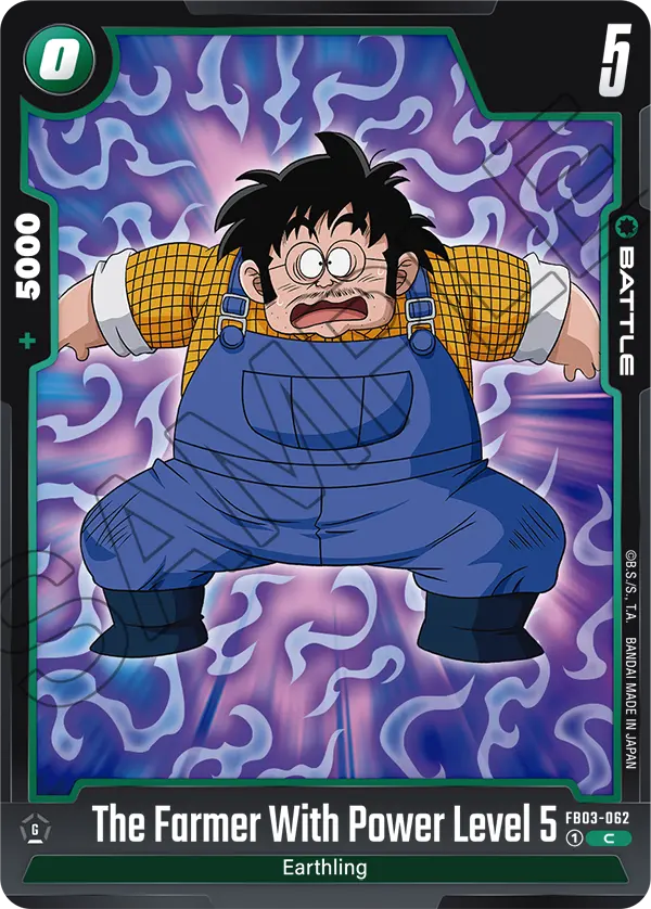 The Farmer With Power Level 5, Raging Roar Release Event Cards · FB03-062