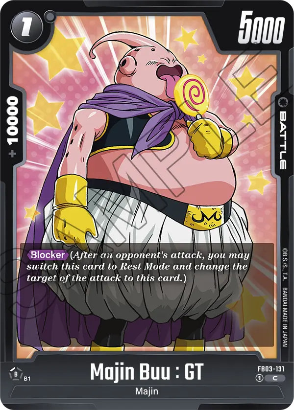 Majin Buu : GT, Raging Roar Release Event Cards · FB03-131