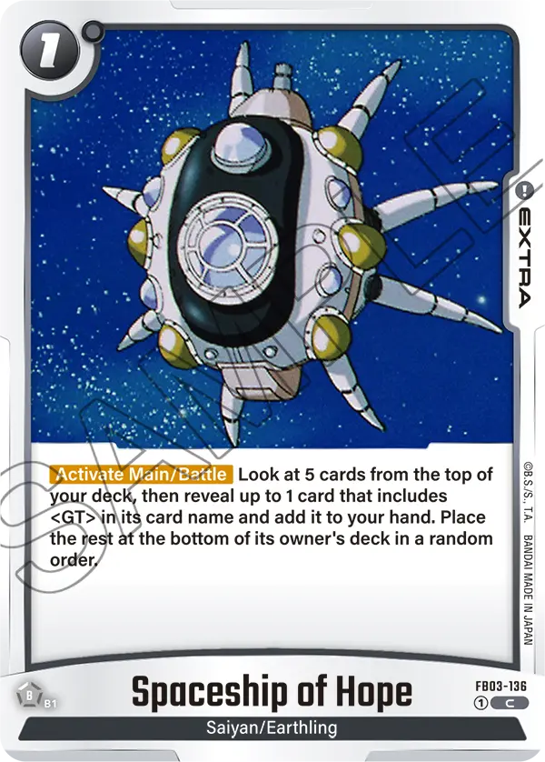 Spaceship of Hope, Raging Roar Release Event Cards · FB03-136