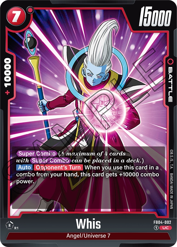Whis, Ultra Limit Release Event Cards · FB04-002