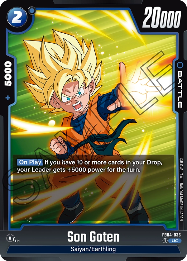 Son Goten, Ultra Limit Release Event Cards · FB04-036