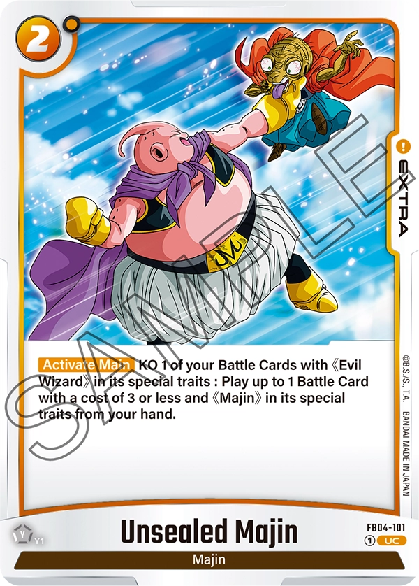 Unsealed Majin, Ultra Limit Release Event Cards · FB04-101