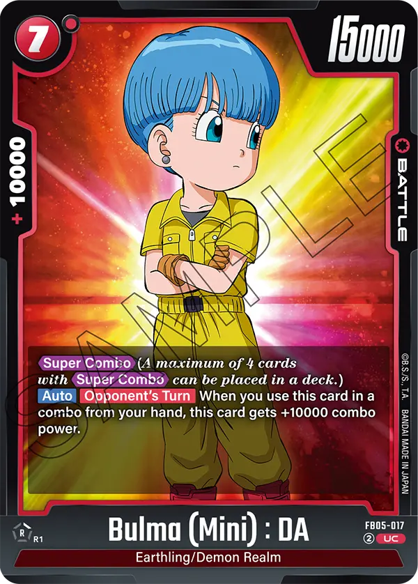 Bulma, New Adventure Release Event Cards · FB05-017