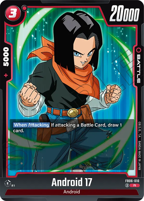 Android 17, Manga Booster 02 · FB06-010