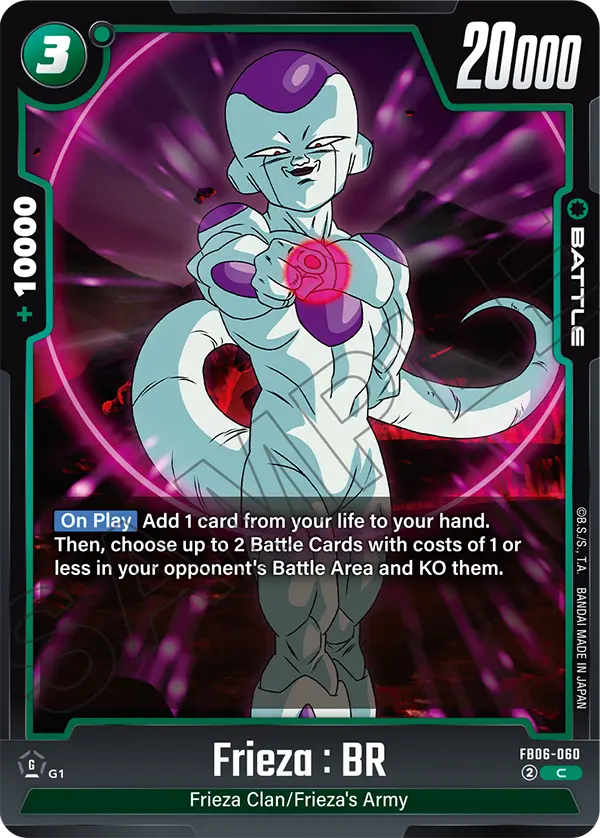 Frieza : BR, Rivals Clash Release Event Cards · FB06-060