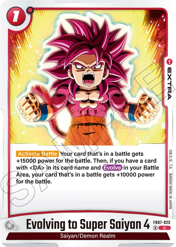 Evolving to Super Saiyan 4, Wish For Shenron Release Event Cards · FB07-023