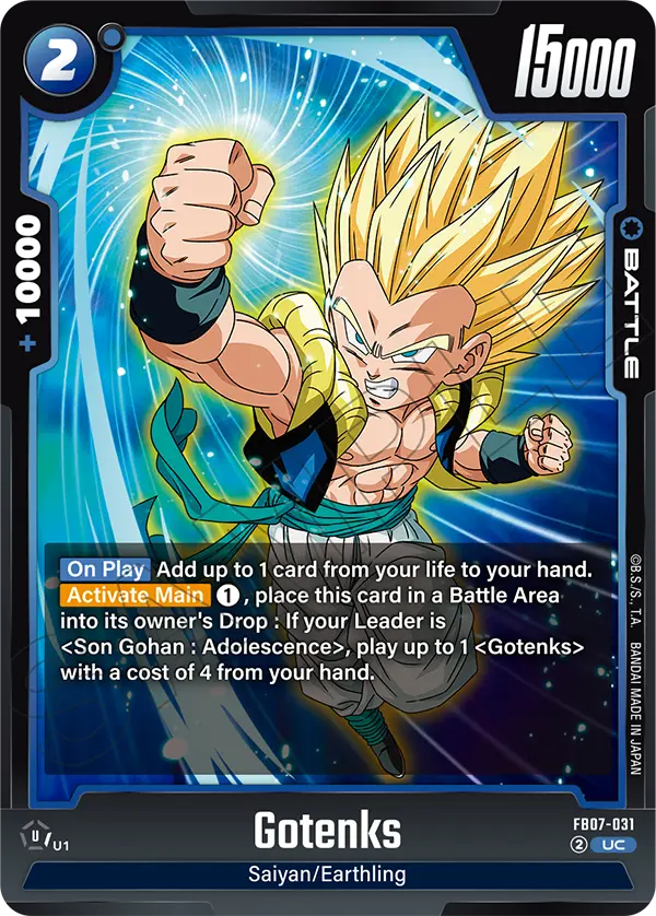 Gotenks, Wish For Shenron Release Event Cards · FB07-031
