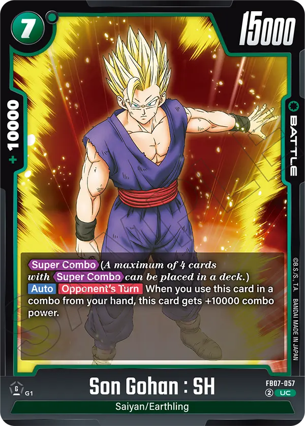 Son Gohan : SH, Wish For Shenron Release Event Cards · FB07-057