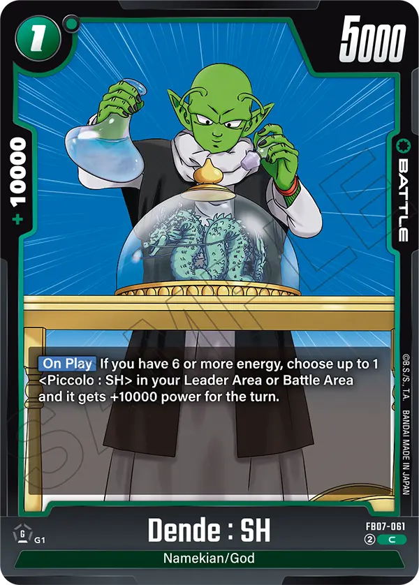 Dende : SH, Wish For Shenron Release Event Cards · FB07-061