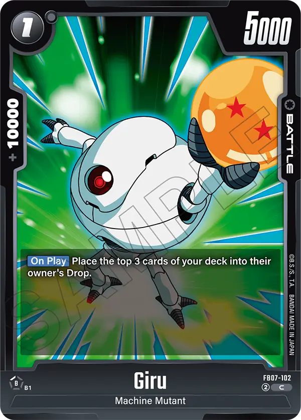 Giru, Wish For Shenron Release Event Cards · FB07-102
