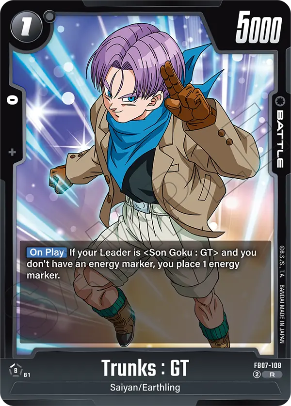 Trunks : GT, Wish For Shenron · FB07-108