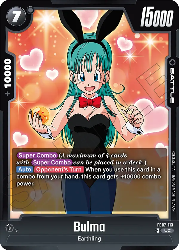Bulma, Wish For Shenron Release Event Cards · FB07-113