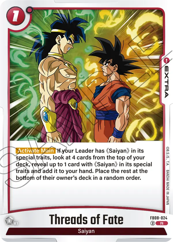 Threads of Fate, Saiyan's Pride · FB08-024