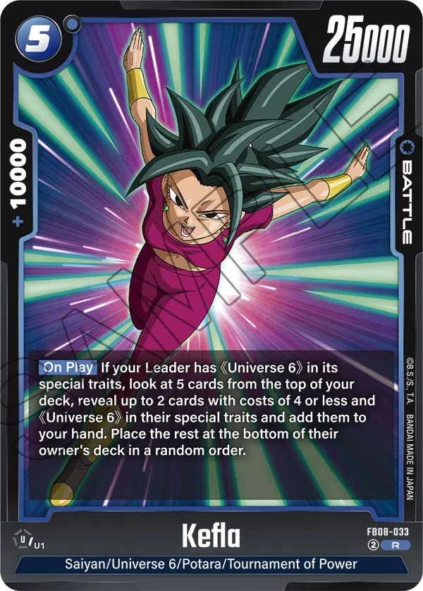 Kefla, Saiyan's Pride · FB08-033