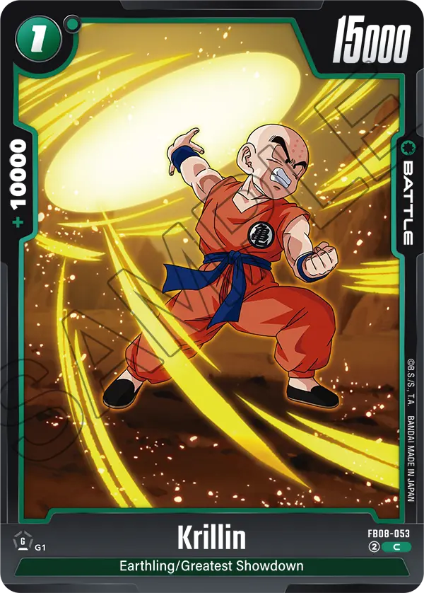 Krillin, Saiyan's Pride Release Event Cards · FB08-053