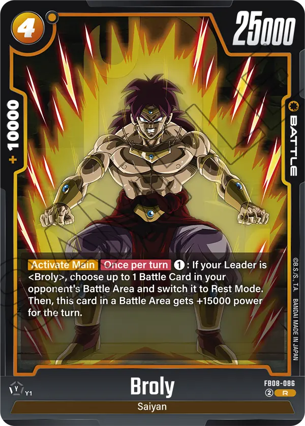 Broly, Saiyan's Pride · FB08-086