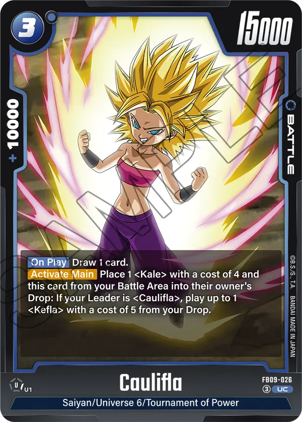 Caulifla, Dual Evolution Release Event Cards · FB09-026