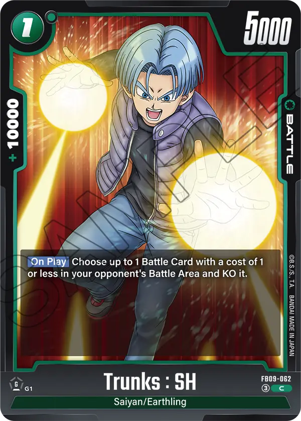 Trunks : SH, Dual Evolution Release Event Cards · FB09-062