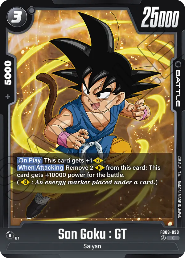 Son Goku : GT, Dual Evolution Release Event Cards · FB09-099