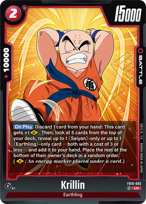 Krillin, Tournament and Championship Promos · FB10-005
