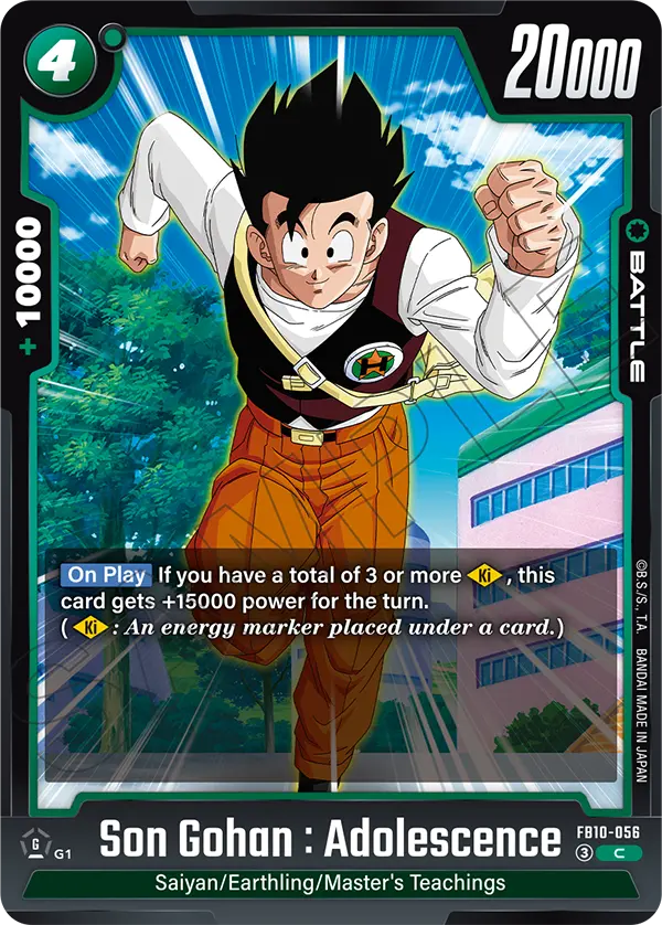 Son Gohan : Adolescence, Cross Force · FB10-056