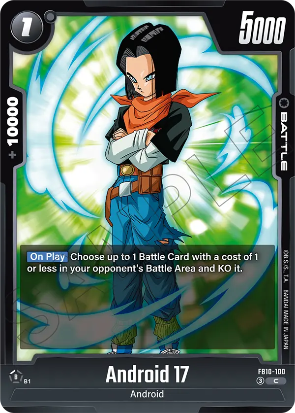 Android 17, Cross Force Release Event Cards · FB10-100