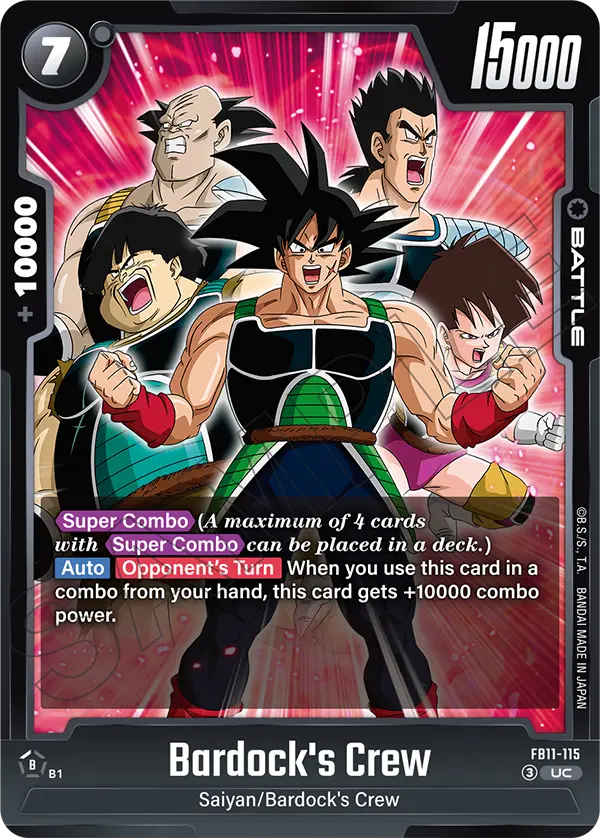 Bardock's Crew, Brightness of Hope Release Event Cards · FB11-115