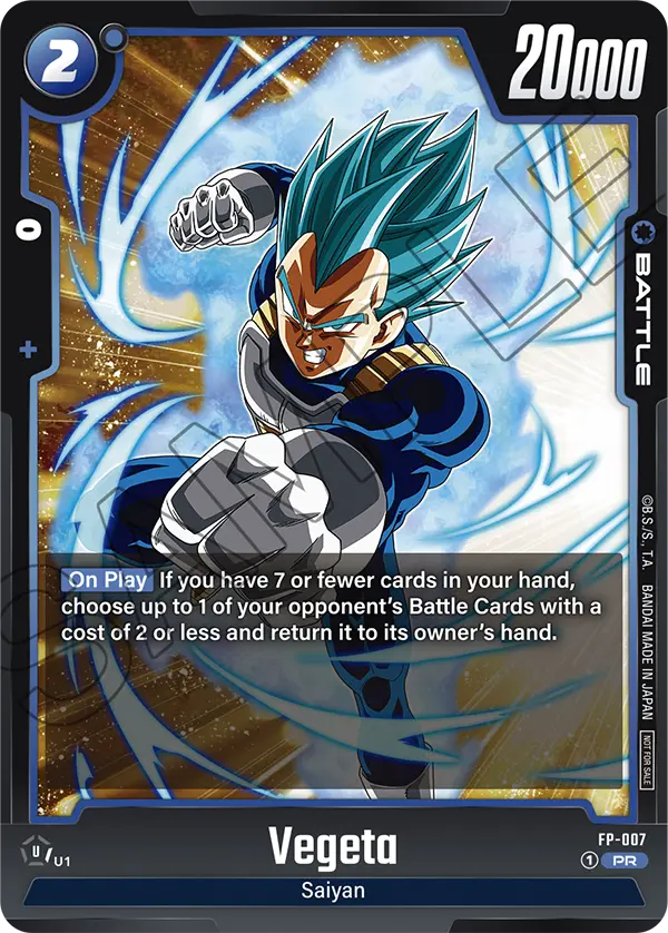 Vegeta, Fusion World Promotion Cards and Packs · FP-007