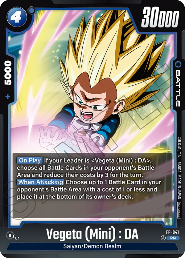 Vegeta, Rivals Clash Release Event Cards · FP-041