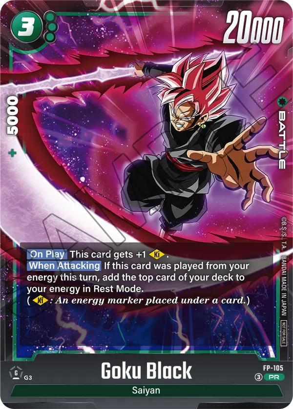 Goku Black, Fusion World Promotion Cards and Packs · FP-105