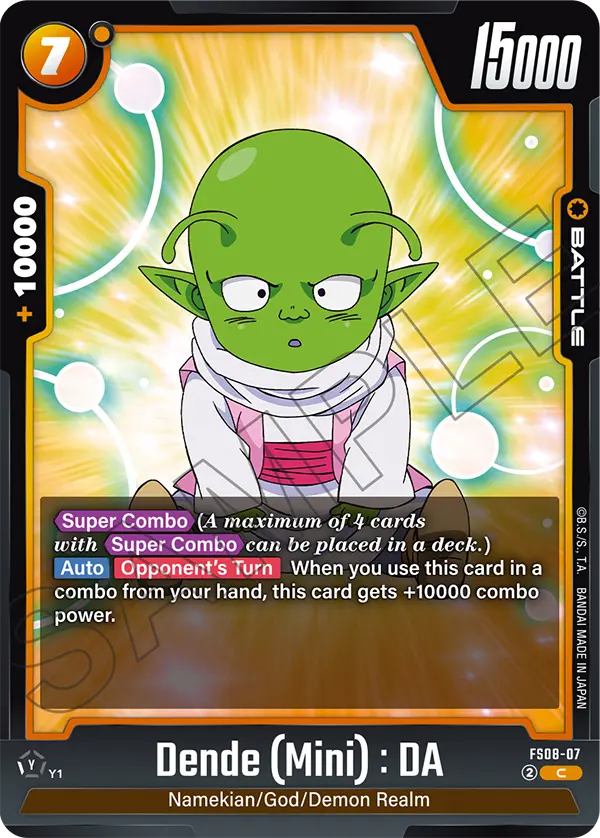 Dende, Starter Deck 8: Vegeta (Mini) Super Saiyan 3 · FS08-07