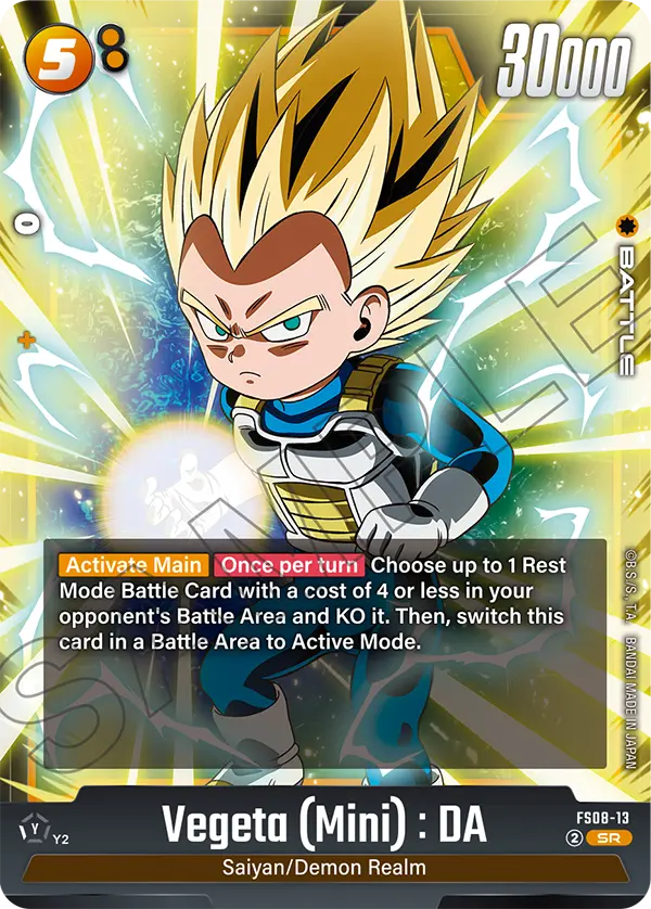 Vegeta, Starter Deck 8: Vegeta (Mini) Super Saiyan 3 · FS08-13