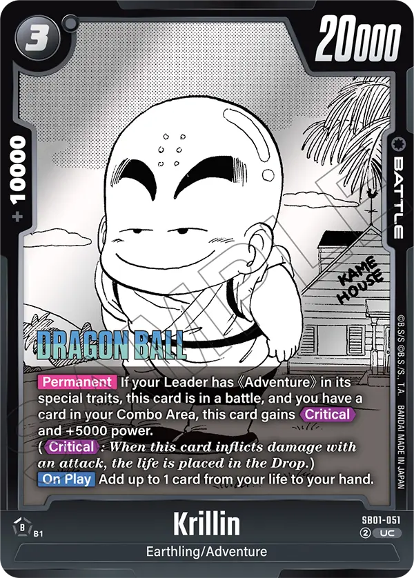 Krillin, Manga Booster 01 Release Event Cards · SB01-051