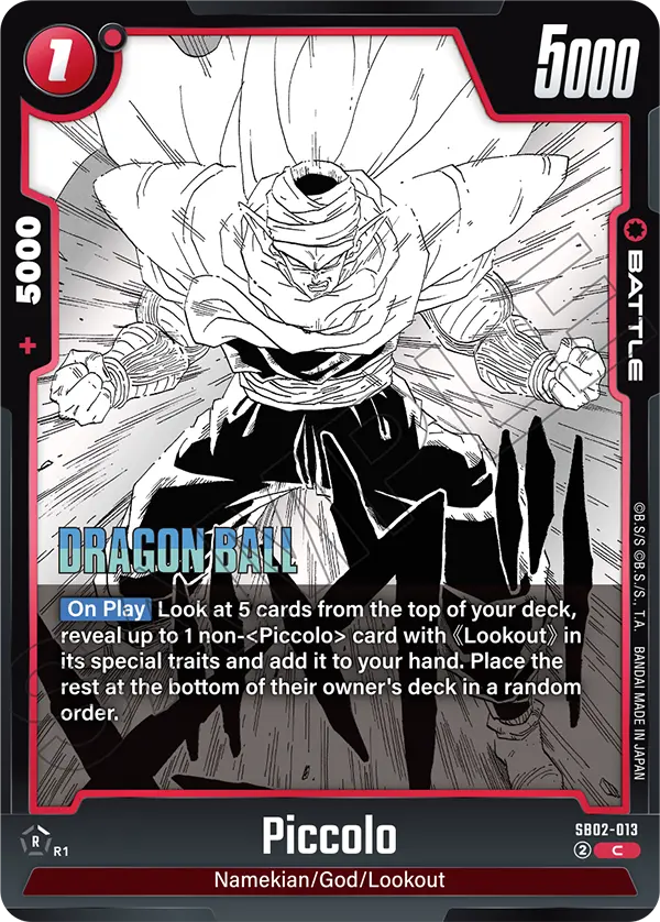 Piccolo, Manga Booster 02 Release Event Cards · SB02-013