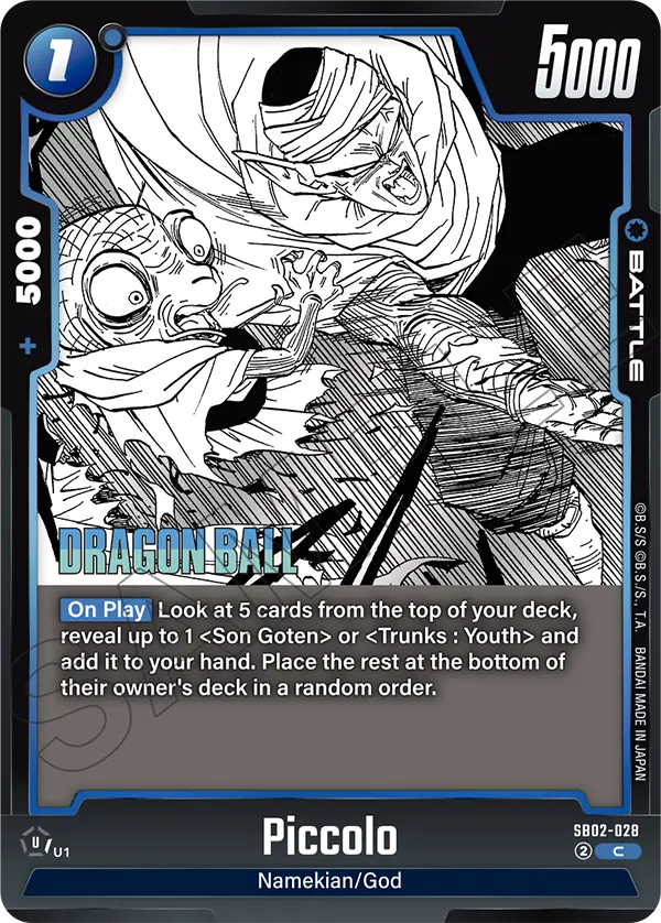 Piccolo, Manga Booster 02 Release Event Cards · SB02-028