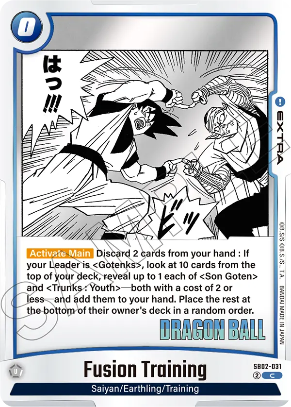 Fusion Training, Manga Booster 02 Release Event Cards · SB02-031