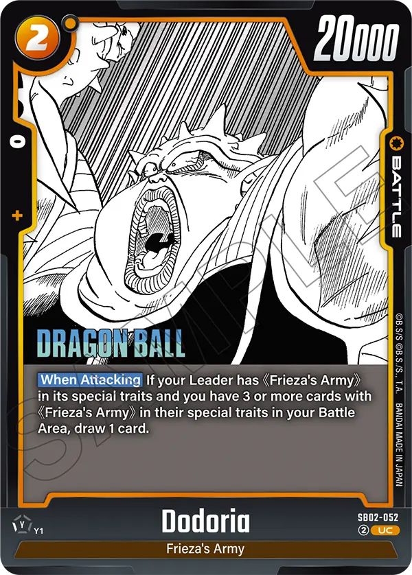 Dodoria, Manga Booster 02 · SB02-052