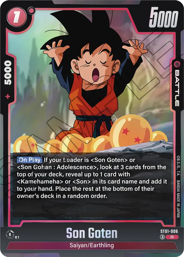 Son Goten, Story Booster 01 · ST01-006