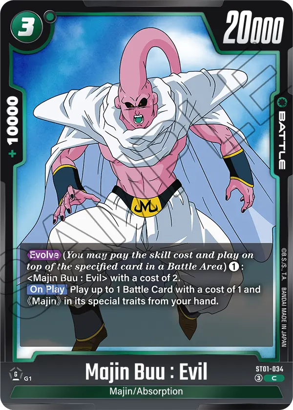 Majin Buu : Evil, Story Booster 01 · ST01-034